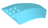 Windscreen 8 x 6 x 2 Curved Sloped Sides