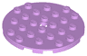 Plate, Round 6 x 6 with Hole