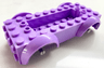 Vehicle, Base 5 x 10 x 2 1/2 with Mudguards and 2 x 6 Recessed Center with 3 Holes with Light Bluish Gray Wheels Holders Attached