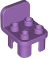 Duplo, Furniture Chair with 4 Studs and Rounded Back
