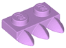 Plate, Modified 1 x 2 with 3 Teeth
