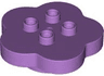 Duplo, Brick Round 4 x 4 Flat Top Scalloped with 2 x 2 Studs