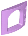 Duplo Door / Window Pane 1 x 4 x 3 Curved Front with Rounded Pane