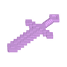 Minifigure, Weapon Sword Pixelated (Minecraft)