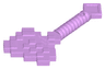 Minifigure, Utensil Axe, Pixelated (Minecraft)
