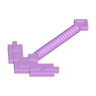 Minifigure, Utensil Pickaxe Pixelated (Minecraft)