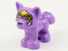 Fox, Friends Style with Gold Headpiece and Eyes, 2 White Tusks, Dark Purple Hair Pattern (Disney Serlot)