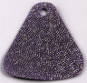 Mini Doll, Cape Cloth, Friends, Tapered with Small Top Hole with Silver Iridescent Dots Pattern - Traditional Starched Fabric