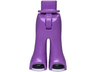 Mini Doll Hips and Trousers Bell-Bottoms with Black Shoes with White Soles Pattern - Thin Hinge