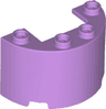 Cylinder Half 2 x 4 x 2 with 1 x 2 Cutout
