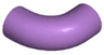 Brick, Round Tube 1 x 1 d. 90 degrees Elbow Macaroni - No Stud - Type 2 - Axle Hole