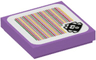 Tile 2 x 2 with Super Mario Scanner Code Urchin Pattern (Sticker) - Set 71361
