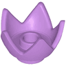 Minifigure, Headgear Crown Eggshell with 5 Points and Center Stud