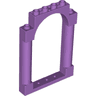 Door, Frame 1 x 6 x 7 Arched with Notches and Rounded Pillars