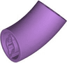Brick, Round 2 x 2 D. 45 degrees Elbow (27.7mm Standing Height)