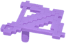 Minifigure, Weapon Crossbow with Arrow Pixelated (Minecraft)