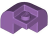 Slope, Curved 2 x 2 x 1 1/3 Corner Round with Recessed Stud