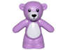 Teddy Bear with Black Eyes, Nose, and Mouth, White Stomach and Muzzle Pattern