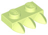 Plate, Modified 1 x 2 with 3 Teeth