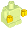 Body Baby / Toddler with Fixed Arms with Molded Yellow Hands Pattern