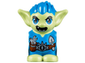 Body / Head Goblin with Pointed Ears, Dark Azure Spiked Hair and Tunic with Utility Belt with Goblin Eye Buckle, Trowel and Pouch Pattern