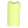 Cylinder Quarter 2 x 2 x 5 with 1 x 1 Cutout