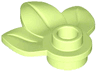 Plant Plate, Round 1 x 1 with 3 Layered Leaves