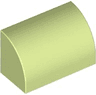 Slope, Curved 1 x 2 with Bottom Stud Holder