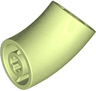 Brick, Round 2 x 2 D. 45 degrees Elbow (25.5mm Standing Height)