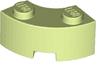 Brick, Round Corner 2 x 2 Macaroni with Stud Notch and Reinforced Underside
