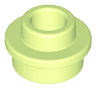 Plate, Round 1 x 1 with Open Stud
