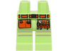 Hips and Legs with Silver and Bright Light Yellow Reflective Stripes, Orange Belt and Pockets with Pliers and Screwdrivers Pattern (BAM)