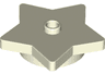 Plate, Round 4 x 4 x 2/3 with Star and Open Stud