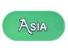 Tile, Round 2 x 4 Oval with Black Outline 'ASIA' on Green Background Pattern