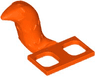 Minifigure Costume Tail Fluffy - Flexible Rubber