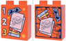 Duplo, Brick 1 x 2 x 2 with Dark Blue Packed Suitcase with Folded Clothes, Coloring Pages, Crayons, Bright Light Blue Glasses, and Numbers 1, 2 and 3 Pattern