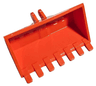 Vehicle, Digger Bucket 7 Teeth 3 x 6, Rise Inside with Locking 2 Finger Hinge
