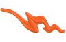 Wave Rounded Squiggly with Bar End (Flame)