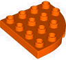 Duplo, Plate Round Corner 4 x 4