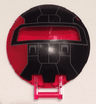 Dish 6 x 6 Inverted with Bar Handle with SW First Order TIE Fighter Rear Window Pattern