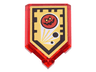 Tile, Modified 2 x 3 Pentagonal with Nexo Power Shield Pattern - Globlin Attack