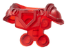 Minifigure Armor Breastplate with Shoulder Pads Large, Pentagonal Cutout and 4 Studs on Back