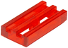 Tile, Modified 1 x 2 Grille with Bottom Groove