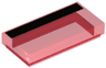 Tile 1 x 2 with Black Stripe Pattern