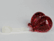 Duplo Utensil Balloons with Frosted Trans-Clear Flexible Rubber Handle