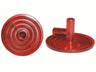Minifigure, Shield Circular / Round Ridged Face with Stud