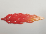 Bionicle Weapon Glatorian Flame Sword with Marbled Trans-Orange Pattern