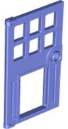 Door 1 x 4 x 6 with 6 Panes, Stud Handle, and Hole for Pet Flap