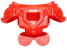 Minifigure Armor Breastplate with Shoulder Pads Large, Pentagonal Cutout and 4 Studs on Back
