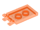 Tile, Modified 2 x 3 with 2 Open O Clips